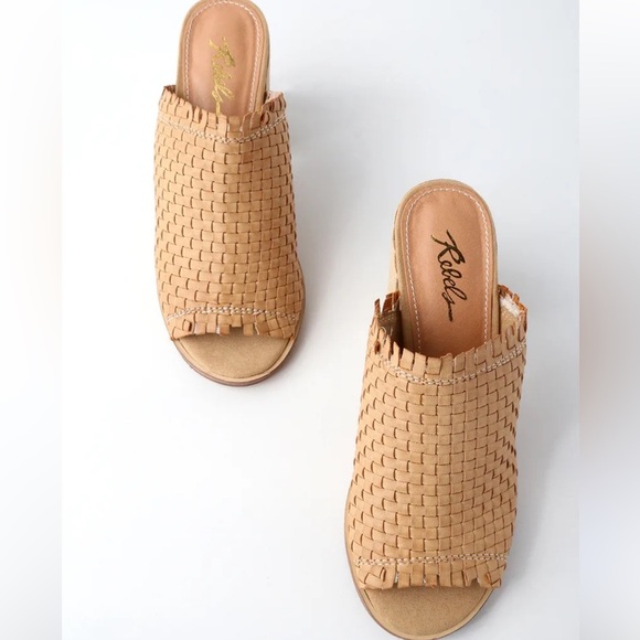 Evereve Rebels Tenley Woven Mules 7.5 - Picture 1 of 6